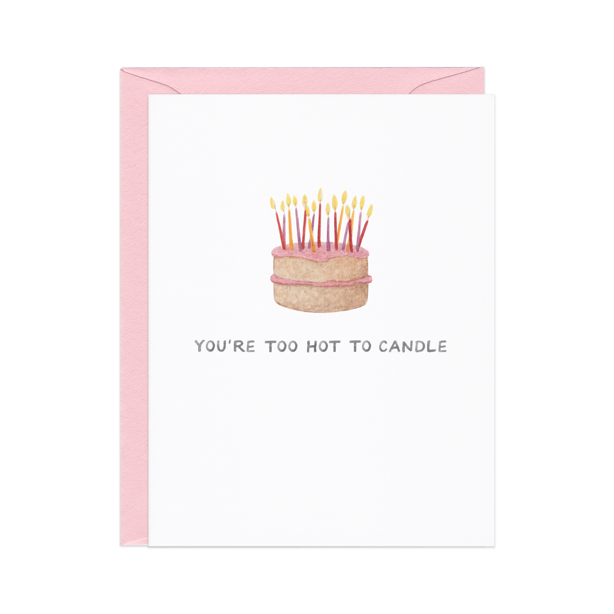Too Hot To Candle — Cake Pun Birthday Card