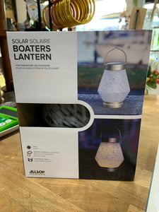 Glass Solar Boaters Lantern - CONE