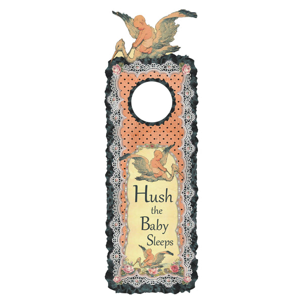 Doorknob Hanger - Hush the Baby Sleeps