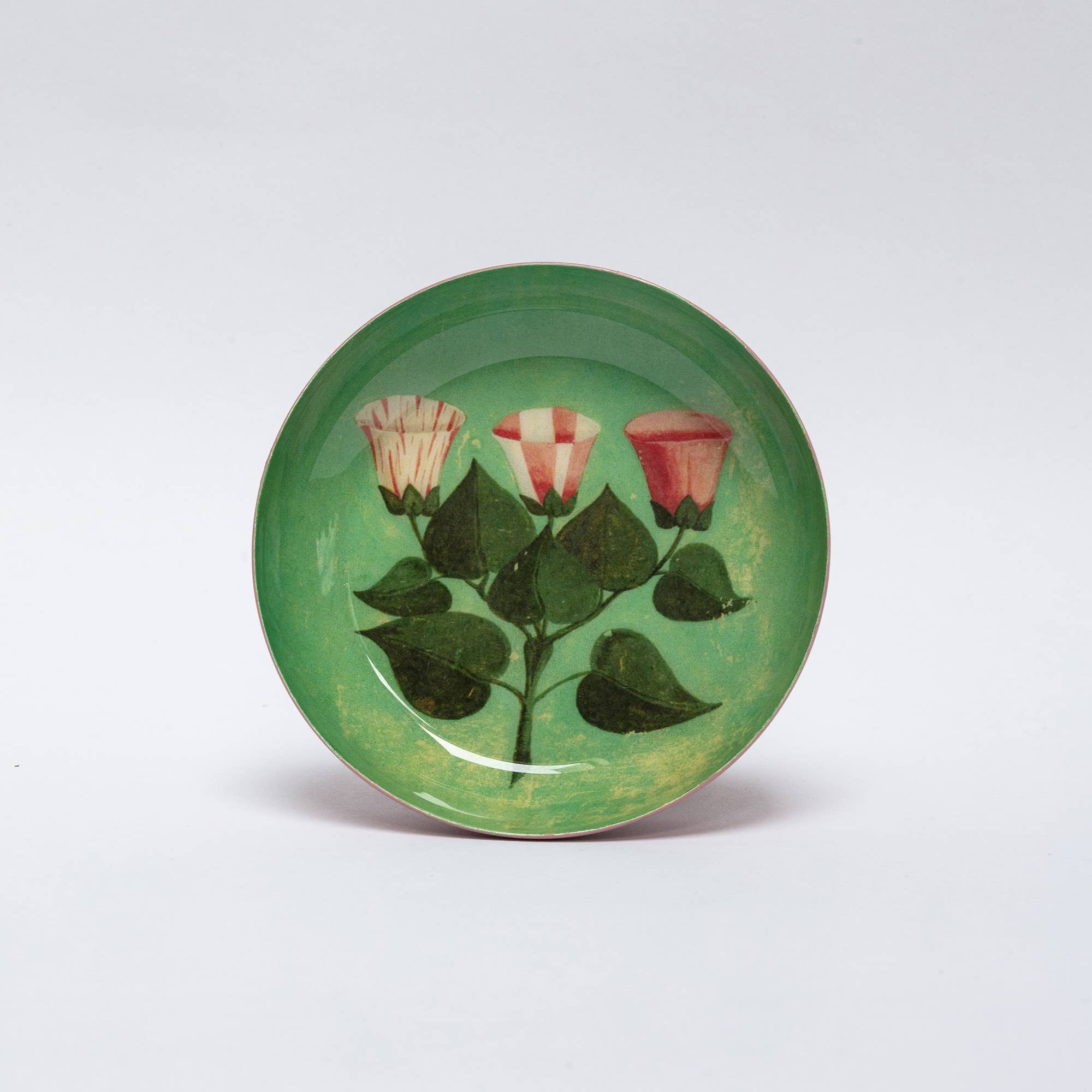 Round Enamel Tray - Festival of Flowers