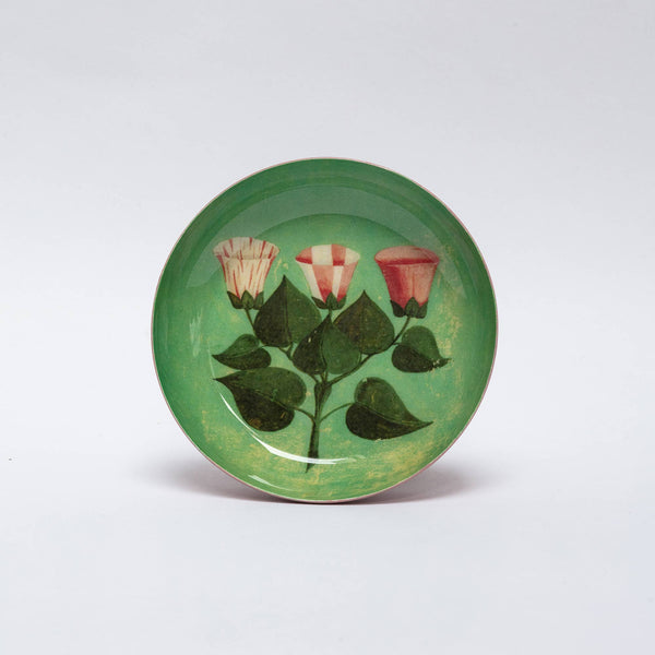 Round Enamel Tray - Festival of Flowers