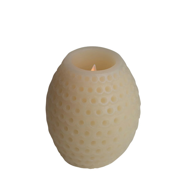 Flameless LED Pillar Candle w/ 6 Hour Timer, Cream Color