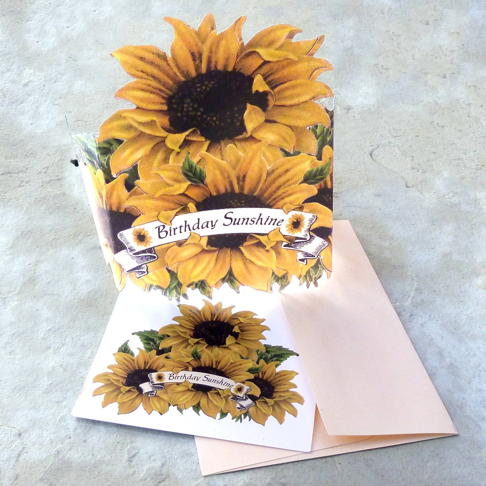 Greeting Card with Tiara, Birthday Sunshine, Sunflower