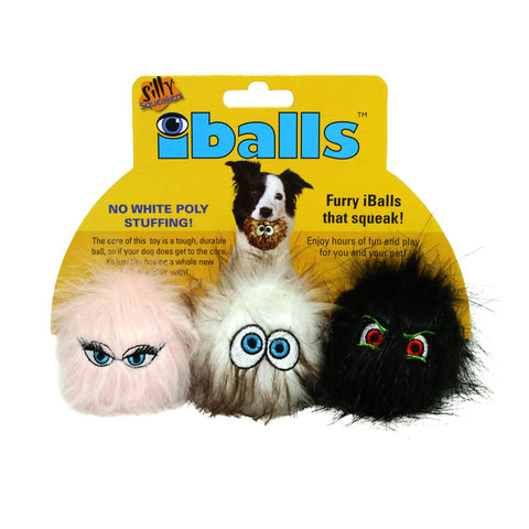 Small Silly Squeaker iBall - 3 Pack Dog Toy